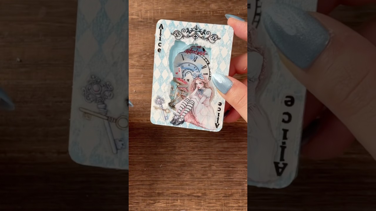 3D Alice shaker ATC💙 All supplies era on my bio linked store 