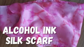 Alcohol Ink Silk Scarf