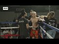 Kenneth cruz from fightzone london  vs luke coleman from the knowlesy academy  full muay thai fight