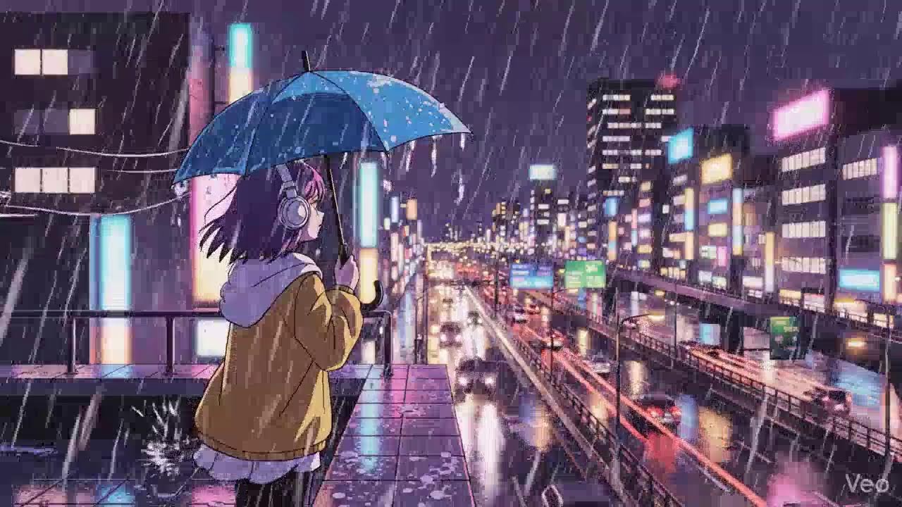Rainy Neon Streets 🌧️ Japanese City Lofi | Study Beats