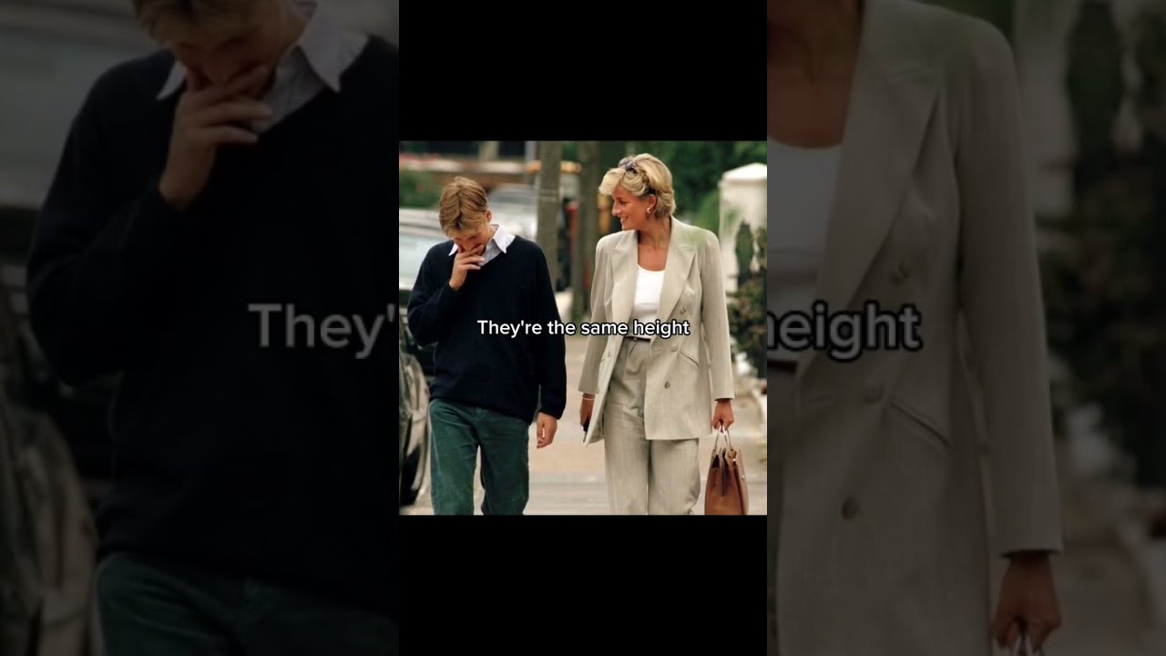 Prince William And His Mother Princess Diana Shorts