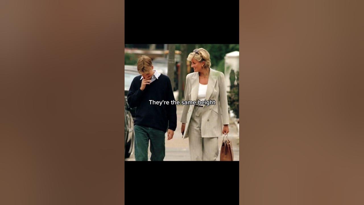 Prince William and His Mother, Princess Diana. #shorts