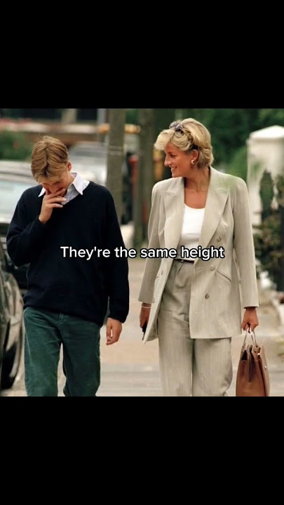 Prince William and His Mother, Princess Diana. #shorts