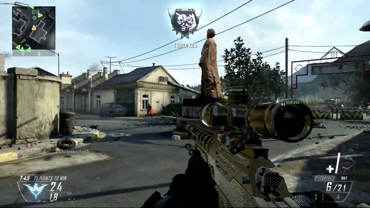 Black Ops 2 Wii Remote Sniping: Alternating Sniper Rifle Streak