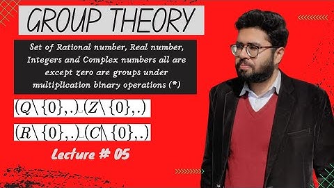 5.Set of Non-Zero Rational numbers is group under multiplication ❌ |(Group theory)