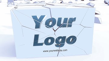Make Polygonal Fragments Gathering to Display Logo Video - MakeWebVideo.com