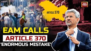 S Jaishankar LIVE | Jaishankar On Article 370 & Western Media | Jaishakar Speech LIVE | India Today