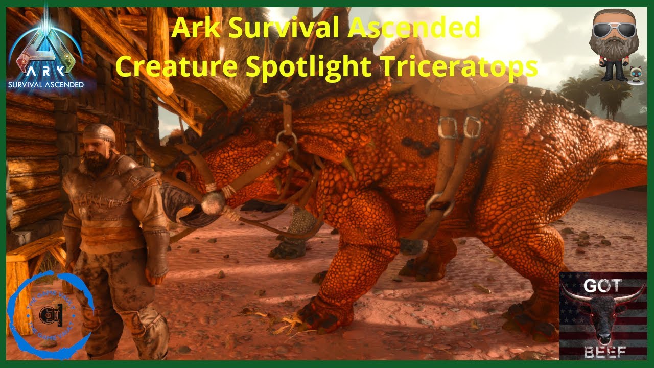 Ark Survival Ascended [PS5] Creature Spotlight Triceratops - YouTube