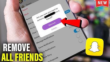How to remove all friends on snapchat 2025 (New Update)