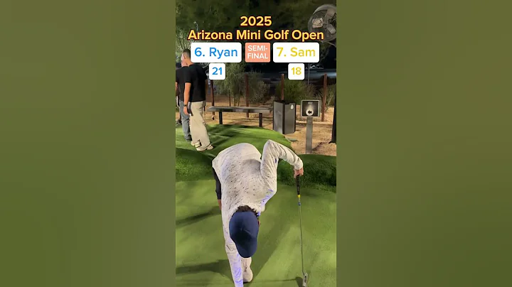 6. Ryan vs 7. Sam Semi-Final (Holes 9-10) #golf #minigolf #viral #sports #puttputt #tournament