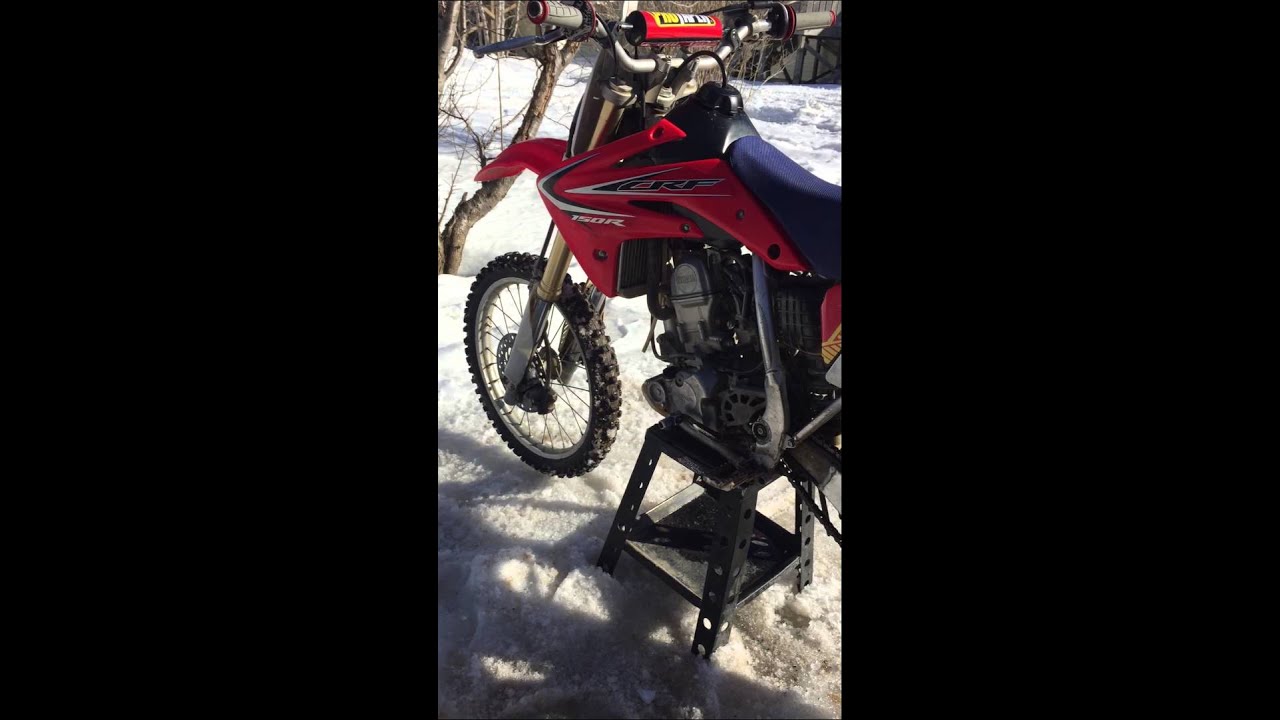 2013 CRF150RB Rev limiter YouTube