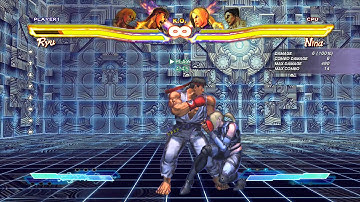 Street Fighter X Tekken 2013: Nina EX OS 4F Safe Jump