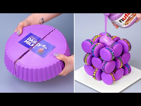 Wonderful Purple Cake Decorating Amazing Cake Decorating Tutorials Relaxing Cake Video