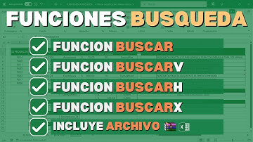 Cómo usar Las FUNCIONES de BUSQUEDA en Excel | Buscar | BuscarV | BuscarH | BuscarX  Incluye Archivo