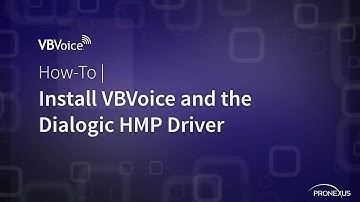 How-to Install and Set Up VBVoice and Dialogic HMP