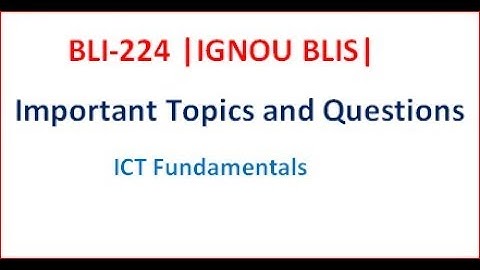 BLI 224 | Important Questions for exam |