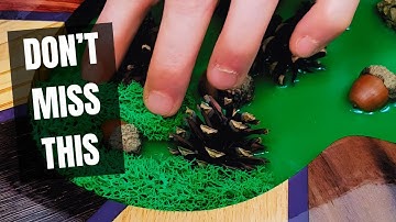 Nature + Resin Experiment (Wood, Moss, Pinecones) 🌿🔥