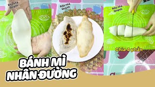 Hướng Dẫn Làm Bánh Mì Nhân Đường Đen Hàn Quốc | Bếp Nhà Quỳnh | Cooken #Shorts