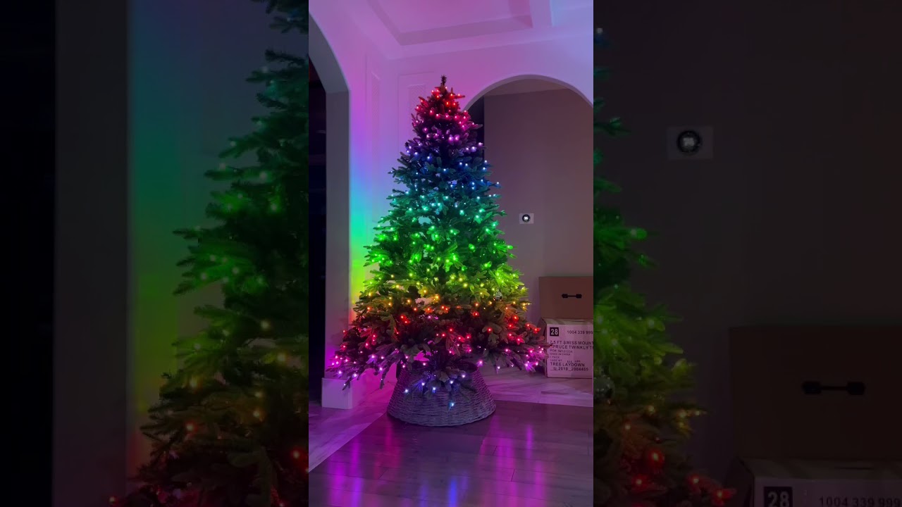 Twinkly Christmas tree from Home Depot I bought 3 years ago. Still love it. twinkly christmas