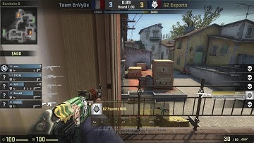 G2 NBK 1v5 Clutch vs EnvyUs Inferno [ ECS EUROPE ]