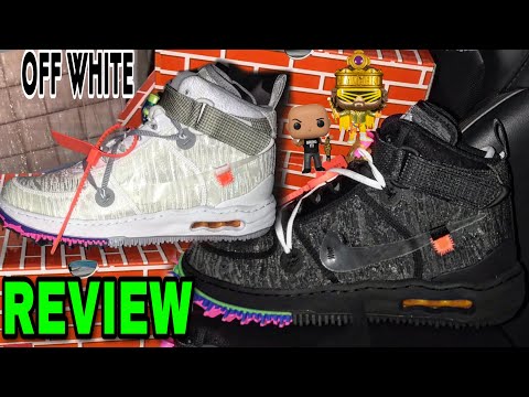 Off White Nike Air Force 1 Mid Black Vs White AF1 DETAILED HONEST