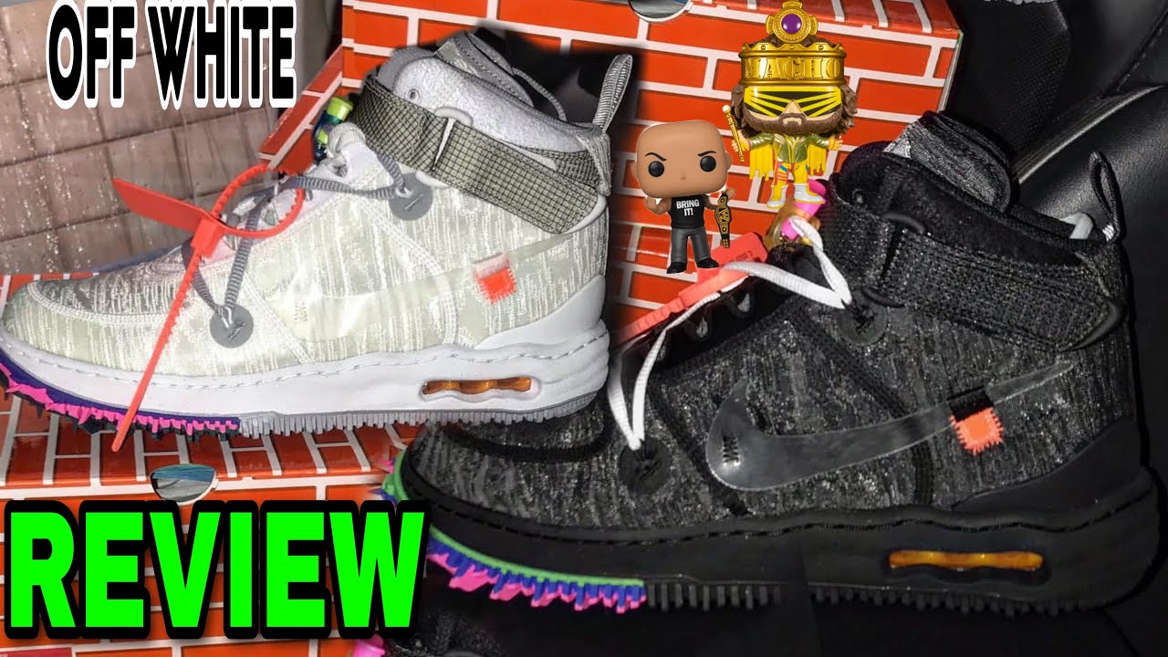 Off White Nike Air Force 1 Black mid on feet with sizing Review w/ Delz  Sneaker Addict 