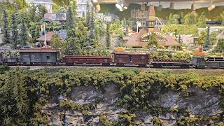 Awesome John Allen  Gorre and Daphetid Work Train sets in HO scale by Howard Zane!