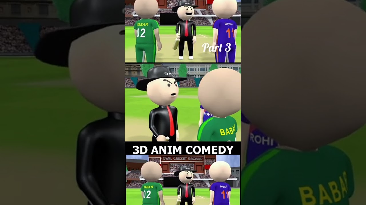 IND vs PAK 😱💥 l 3D ANIME COMEDY ll  Part 3 ll  