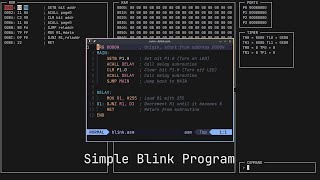 An emulator for the 8051 Microcontroller | C | Ncurses