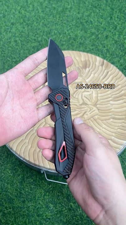 This Black-Red Knife Looks Too Good To Be Real 👀⚡ #edc #knifereview #albatrossknife #knifecommunity