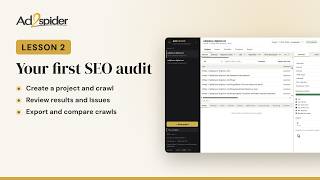 Details Your first technical SEO audit, step by step | AD2SPIDER · Lesson 2 Update