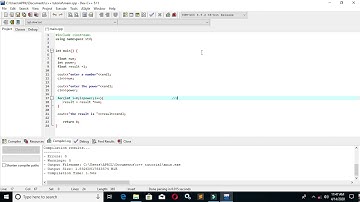 exponential using for loop in C++