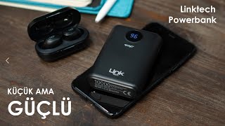 Küçük Ama Güçlü Powerbank Linktech Lf-10 10000 Mah, Qc Pd Type-C Lightning Portları, Iphone ...