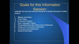 New Parent/Member Orientation  2022 - English - GBCS