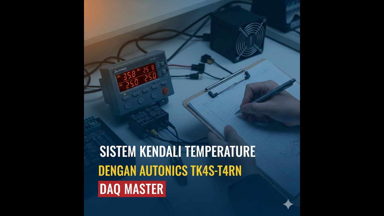 SISTEM KENDALI TEMPERATURE DENGAN AUTONICS TK4S T4RN DAQ MASTER