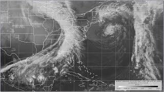 1991 Grace & Unnamed Hurricane - 7 Kilometer Resolution Infrared Satellite Imagery Animation