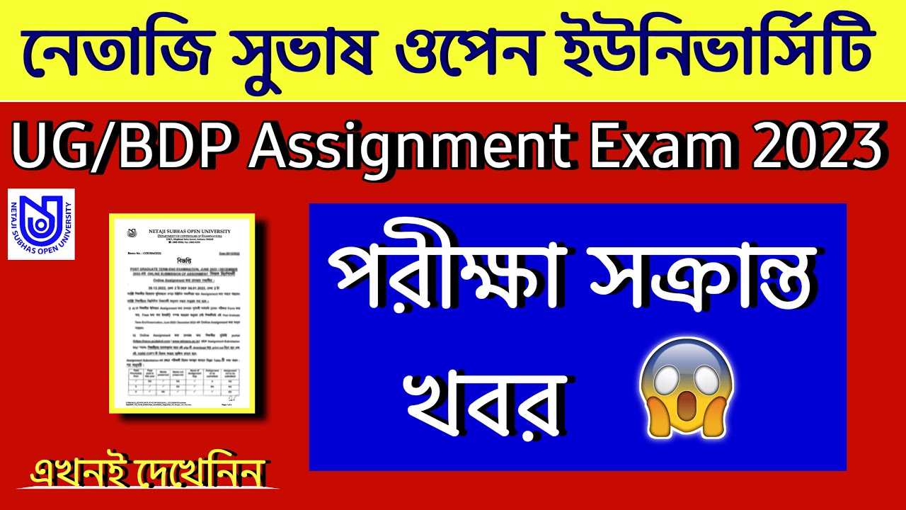 nsou assignment 2023 exam