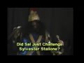 Sal Bellomo promo  challenging Sylvester Stallone (ECW)