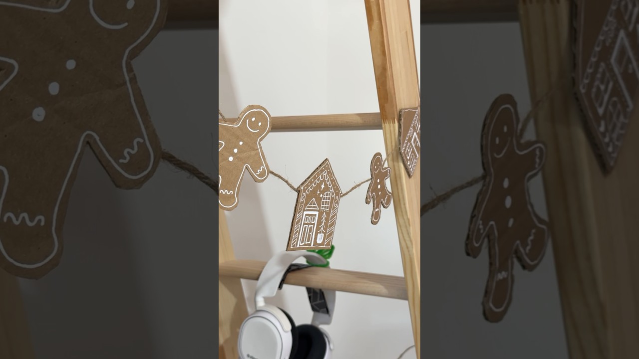 How to make GINGERBREAD bunting! 🧸🍪