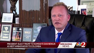 Donald Trump nominates Orange County attorney Daniel J Newlin as next ambassador to Colombia
