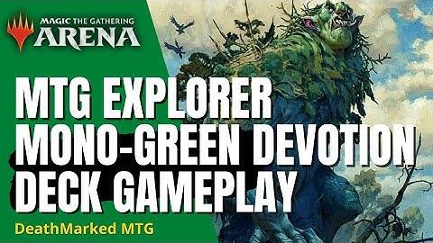 MTG Arena Explorer B03 Ranked Gameplay with Mono-Green Devotion vs Izzet Spells