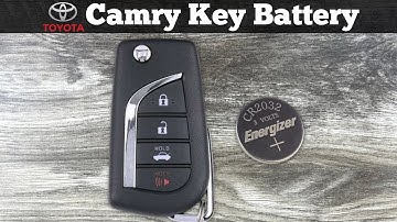 2018 - 2022 Toyota Camry Flip Key Fob Battery Replacement - How To Replace Change Remote Batteries
