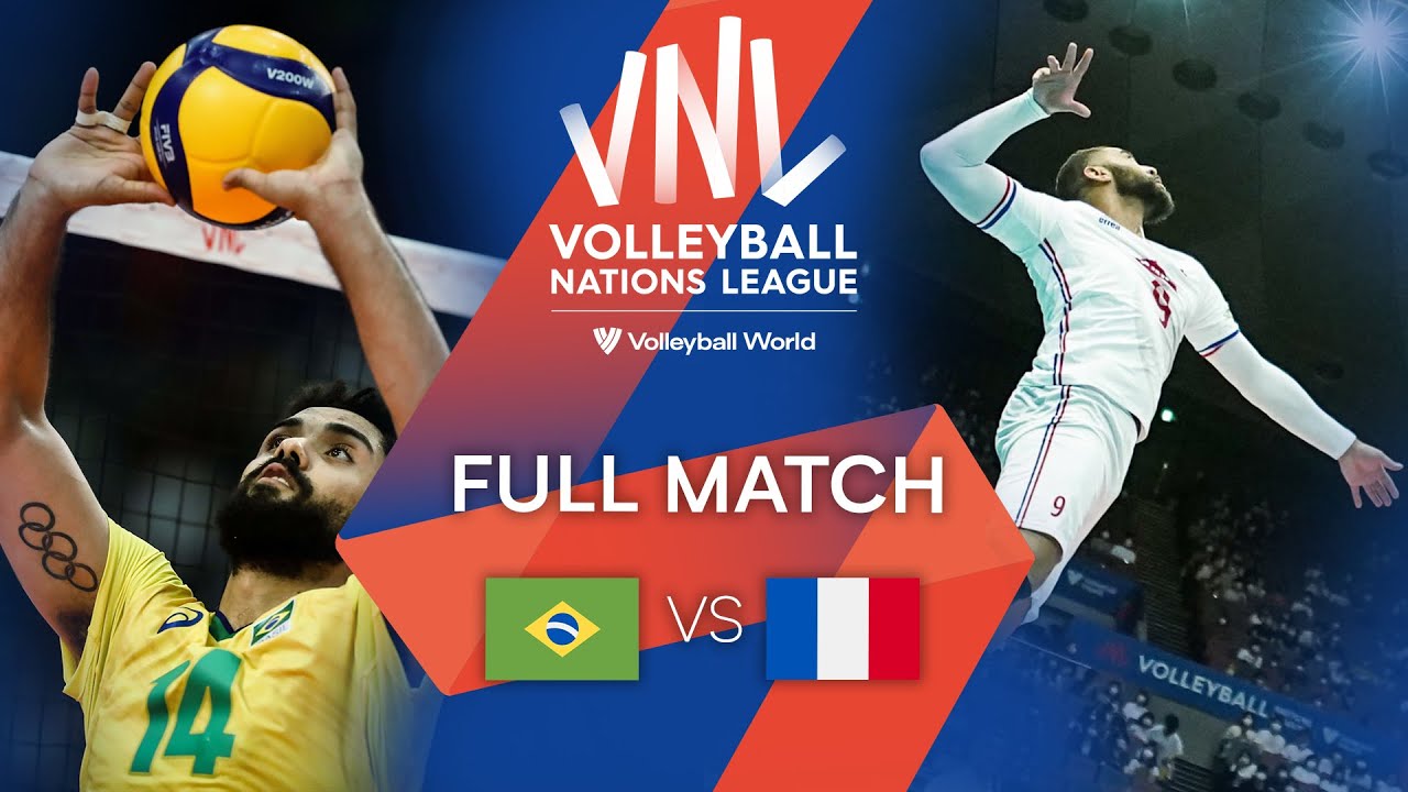 🇧🇷 BRA vs 🇫🇷 FRA - Full Match Mens VNL 2022