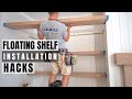Floating Shelf Installation Hacks - Keys for a TIGHT Install