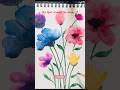 Multicoloured watercolour flower #art #trending #acrylicpaint #artshorts #acrylicpainting #painting