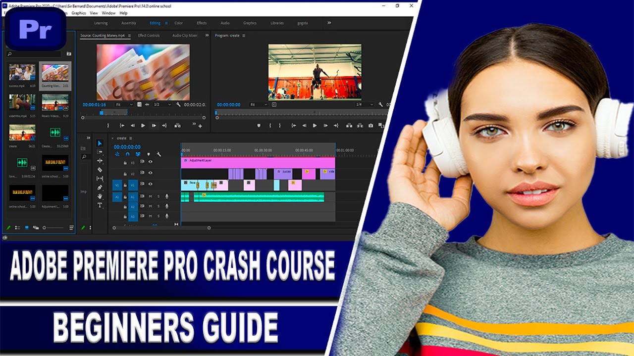 Adobe Premiere Pro CC - Basic Editing for Beginners - YouTube