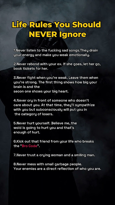 8 Brutal Life Rules You Should NEVER Ignore (Must Watch)