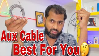 Aux Cable Male To Female Comparison | Aux Cable Connection | Aux Cable Unboxing | Aux Cable Use