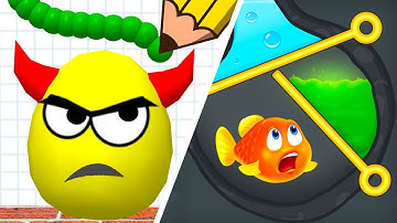 Draw To Smash vs Save The Fish |🟩🥑💚🥑🟩| All Level Gameplay Android iOS QH4632