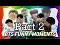 (PART 2) Korean Boys React to BTS FUNNY MOMENTS(in america gang gang)